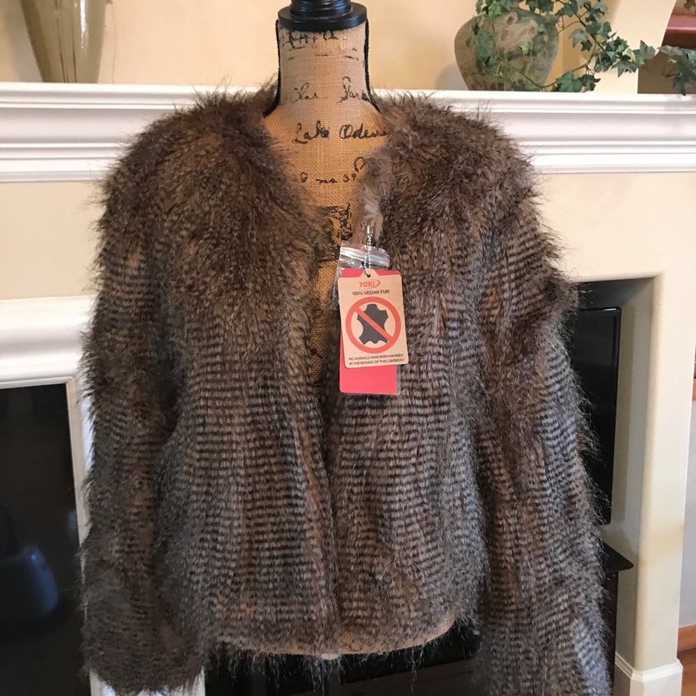 Vegan fur jacket